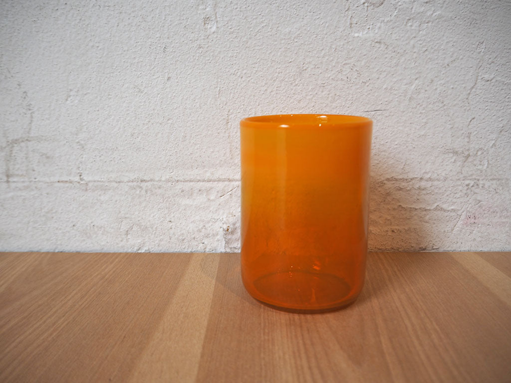 ボダ BODA オレンジ フラワーベース flower vase タンブラー エリック・ホグラン Erick Hoglund 刻印入り 北欧 スウェーデン ヴィンテージ 中古品 買い取りしました。