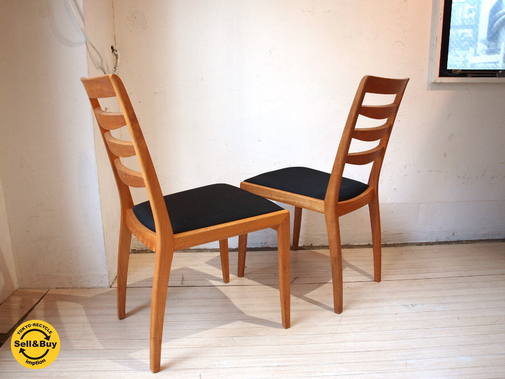 朝日木材 Bosco ボスコ ダイニングチェア 2脚セット ニヤトー材 オイルフィニッシュ ★中古品 買い取りしました。下北沢店 出張買取もお任せ下さい。
