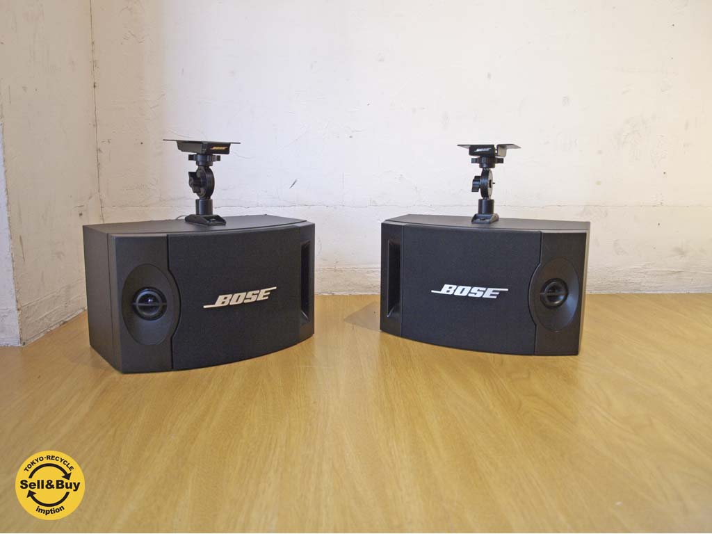 ボーズ BOSE 201V スピーカー 天井埋込可 2本1組 黒 ブックシェルフデザイン 中古品 買い取りしました。