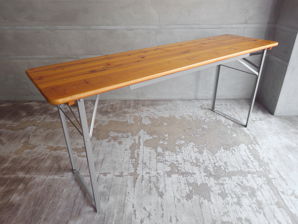 ダルトン DULTON ビアテーブル BEER TABLE 180 SILVER フォールディングテーブル 折り畳み 中古品 買い取りしました。