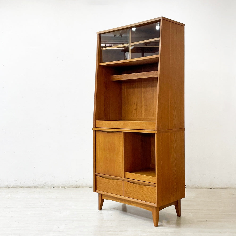 【祖師ヶ谷大蔵店】ウニコ unico シグネ SIGNE キッチンボード カップボード 食器棚 オーク材 W80cm 旧モデル 脚付 ナチュラル 定価約129,800円 買取させていただきました。