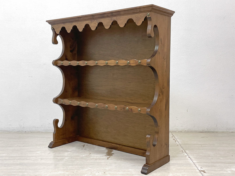 英国カントリースタイル Country Style シェルフ 飾り棚 H107cm スタッズ ショップディスプレイ カウンター 店舗什器 中古品 買い取りしました。