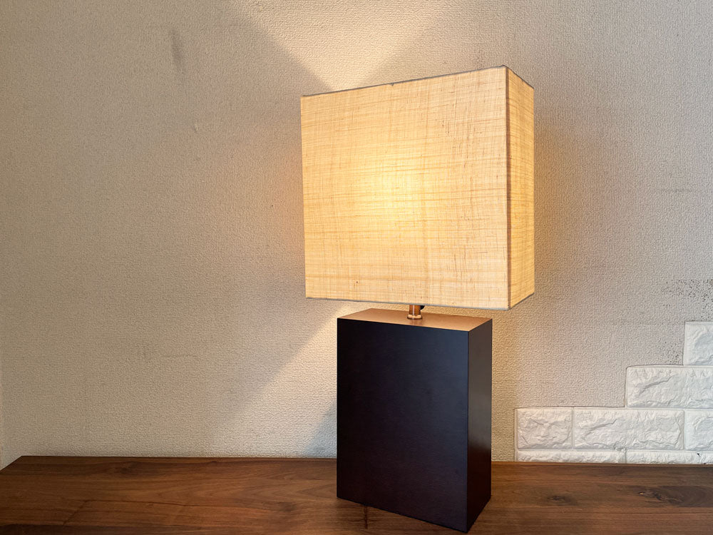 ワイスワイス WISE WISE ポス POSS OA-701W テーブルランプ オーク材 ファブリックシェード 高さ調整可能 定価￥50,400- 展示美品  中古品  買い取りしました。