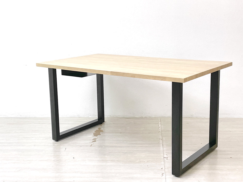 かなでもの KANADEMONO ザ・テーブル THE TABLE デスク ラバーウッド ナチュラル スクエアレッグ スチール 中古品 買い取りしました。