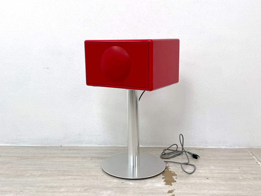 ジェネバ GENEVA サウンドシステム モデル L SOUND SYSTEM MODEL L スピーカー CDプレイヤー レッド 専用スタンド付き 旧モデル リモコン欠品 中古品 買い取りしました。