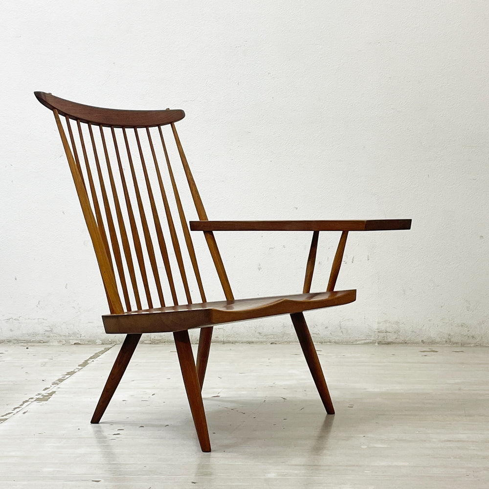 【祖師ヶ谷大蔵店】桜製作所 CN103 ラウンジアーム LOUNGE ARM ラウンジチェア アームチェア 片肘 ウォールナット無垢材 ジョージ・ナカシマ George Nakashima 焼印有 買取させていただきました。