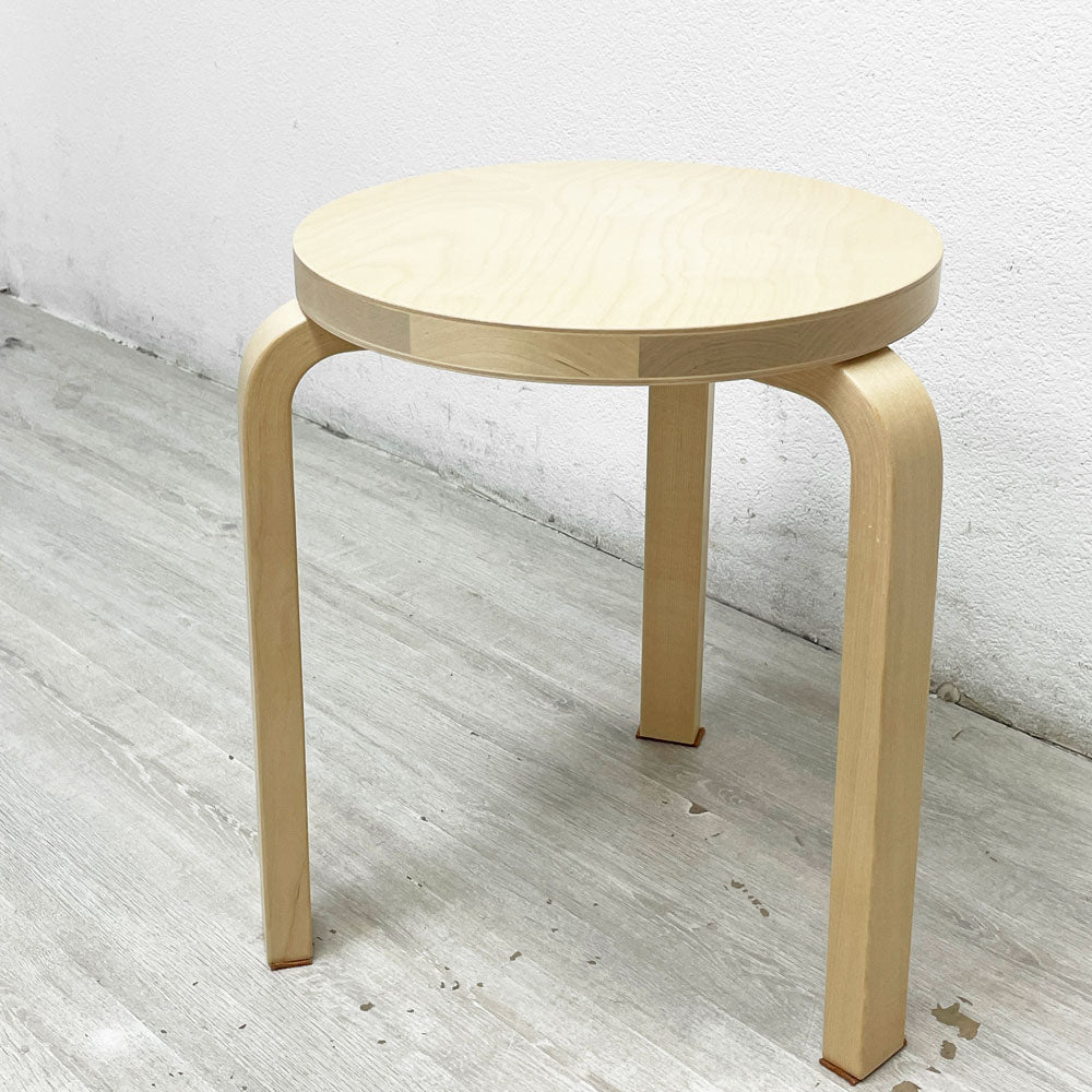【祖師ヶ谷大蔵店】 アルテック artek スツール60 ロイム Loimu 90周年記念 アニバーサリーモデル バーチ材 3本脚 アルヴァ・アアルト 買取させていただきました。