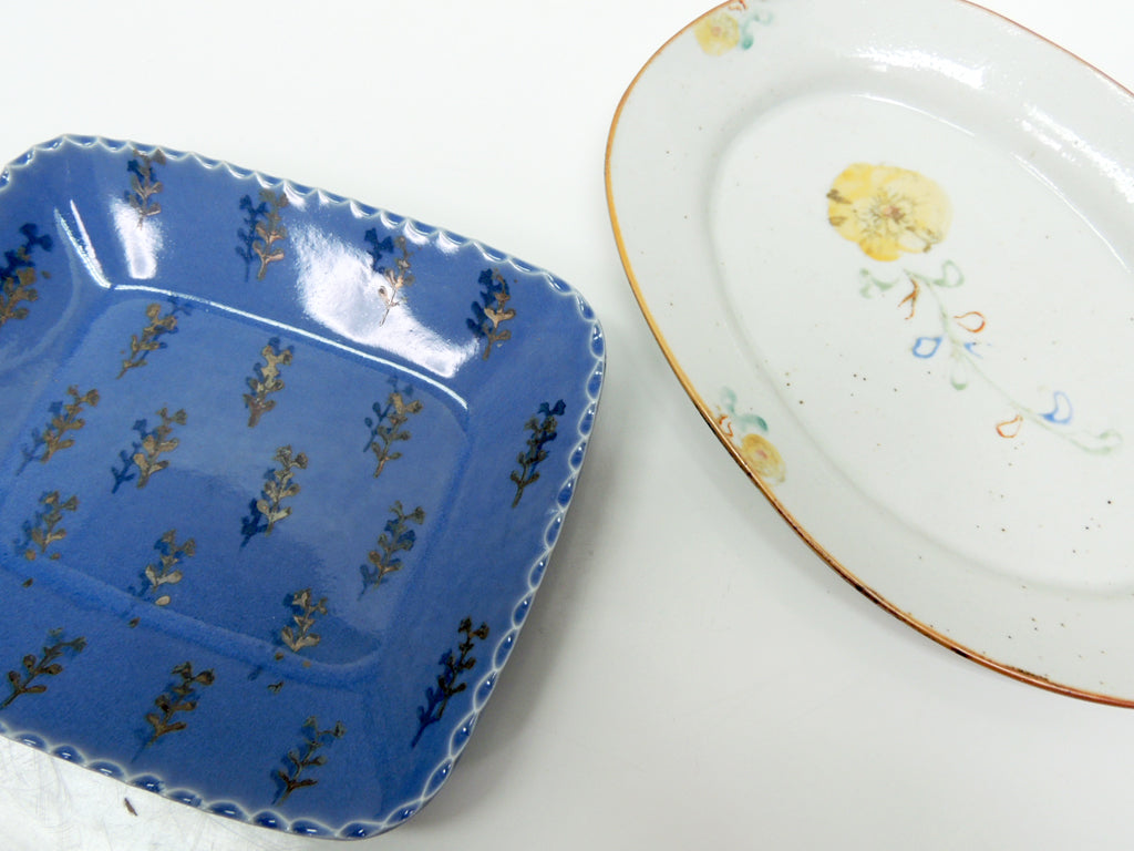 伊藤聡信 楕円皿 & 角皿 現代作家   中古品 買い取りしました。