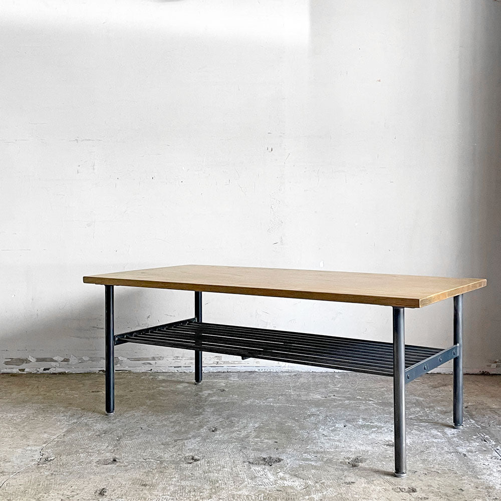 【自由が丘店】ジャーナルスタンダードファニチャー j.s.F サンク SENS コーヒーテーブル ローテーブル オーク無垢材 スチール W100cm インダストリアル 買取させていただきました。