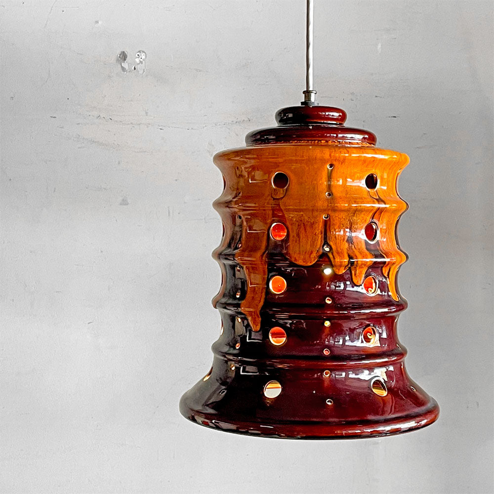 【自由が丘店】山田照明 YAMADA ファットラヴァ FAT LAVA ペンダントランプ セラミック 陶器 西ドイツ ミッドセンチュリースタイル 買取させていただきました。