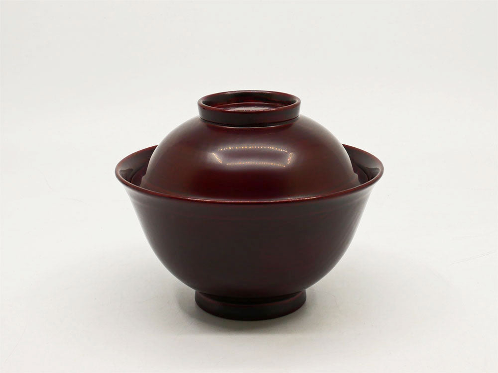 蜂谷隆之 Takayuki Hachiya 蓋付汁椀 朱 Φ11cm 天然木 漆器 漆芸家 現代作家  中古品 買い取りしました。