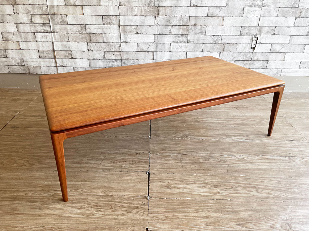 タイムアンドスタイル TIME&STYLE ムーン Moon ローテーブル センターテーブル W120cm ウォールナット無垢材 モダンデザイン 中古品 買い取りしました。