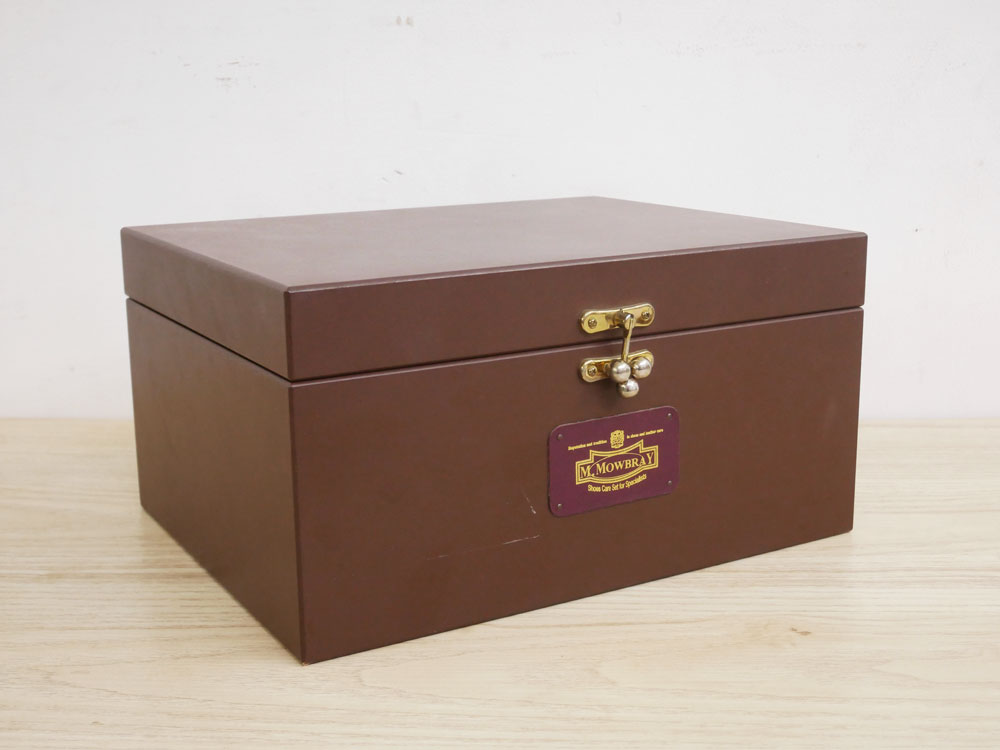 モウブレイ M.MOWBRAY シューケア トラディショナルケース 靴磨きキット 木箱 箱のみ 中古品 買い取りしました。