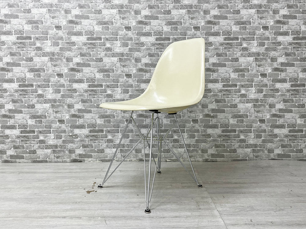 ハーマンミラー Herman Miller サイドシェルチェア セカンド 2nd ビンテージ FRP製 パーチメント エッフェルベース C&R イームズ ミッドセンチュリー 中古品 買い取りしました。