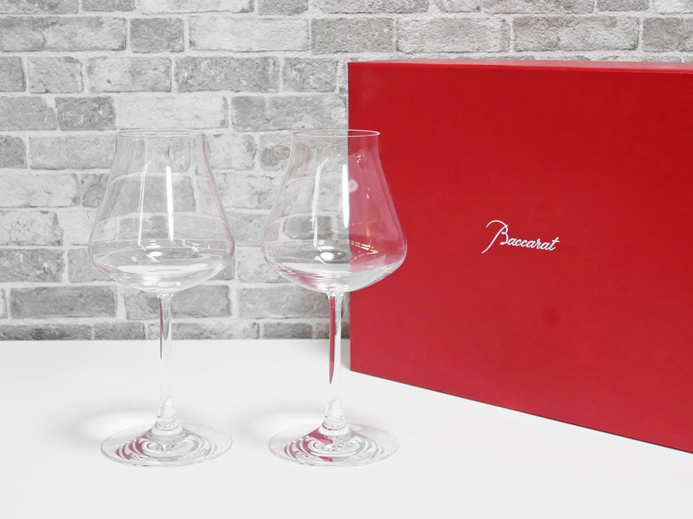 バカラ Baccarat シャトーバカラ CHATEAU BACCARAT ペア ワイングラス クリスタルガラス フランス 箱付き 未使用品 中古品 買い取りしました。