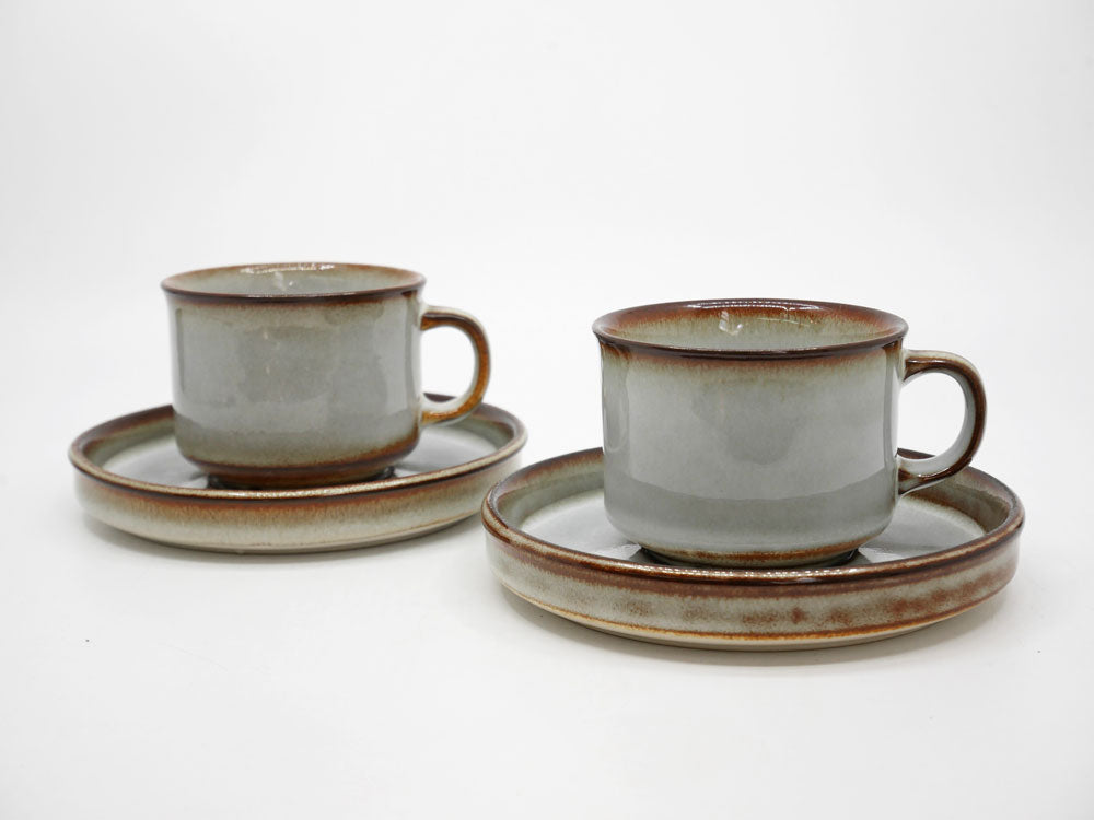 スーホルム SOHOLM ソニア sonija カップ＆ソーサー 2客 ヨセフ・シモン Joseph Simon デンマーク ビンテージ 北欧食器 ストーンウェア 中古品 買い取りしました。