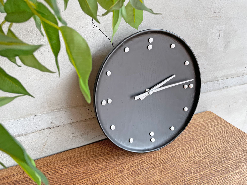 アーキテクトメイド ARCHITECTMADE FJ Clock 781 ウォールクロック 掛け時計 ブラック フィン・ユール Φ25cm 定価￥59,400- 中古品 買い取りしました。