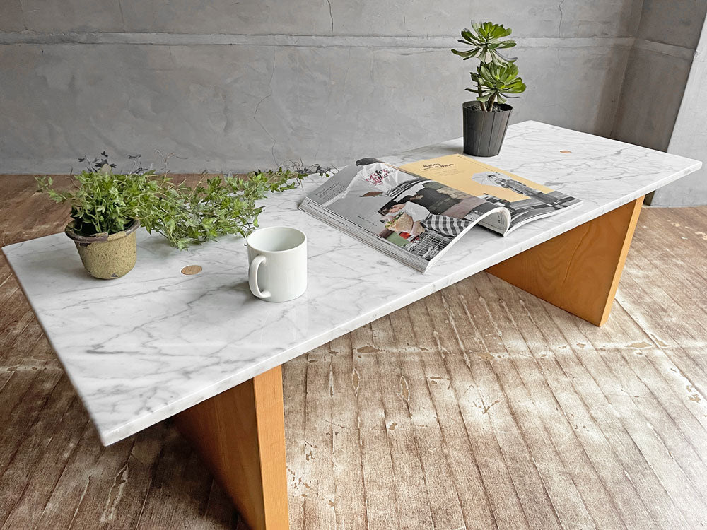 ノーマンコペンハーゲン normann COPENHAGEN ソリッド テーブル SOLID TABLE コーヒーテーブル アッシュ材 × 大理石天板 CIBONE取扱い 定価15万円 中古品 買い取りしました。