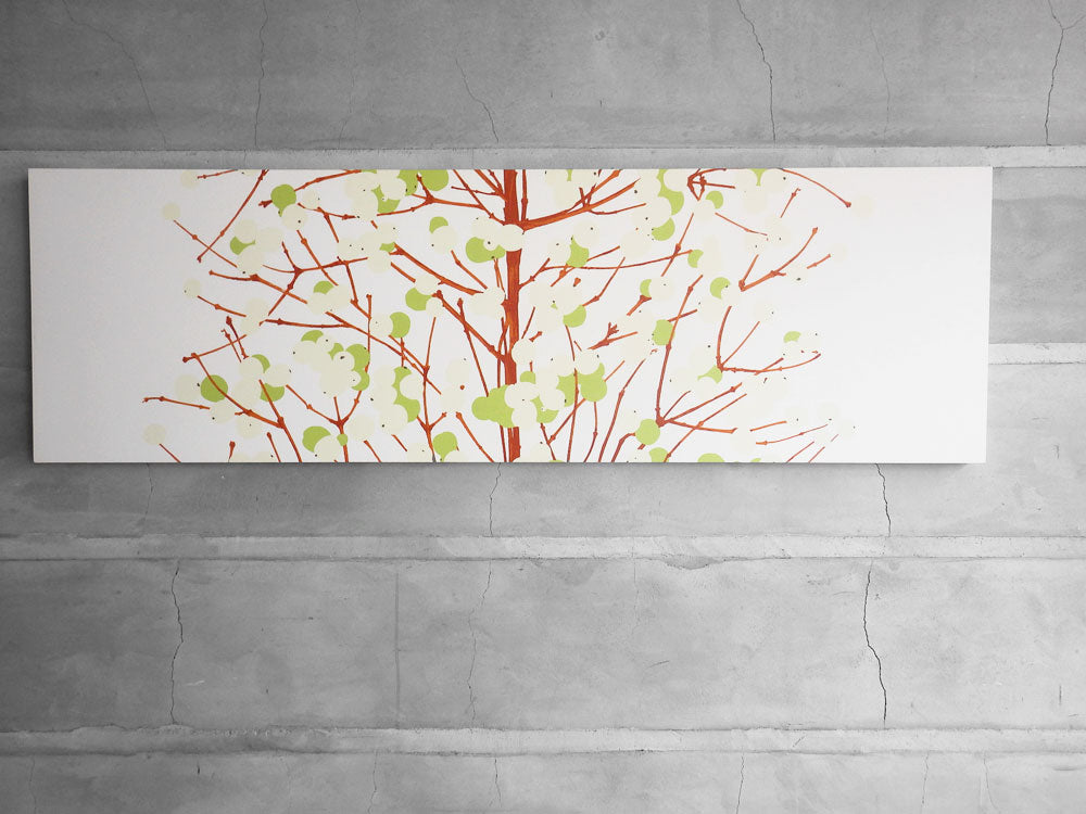 マリメッコ marimekko ルミマルヤ LUMIMARJA ファブリックパネル グリーン 140×43 エルヤ・ヒルヴィ Erja Hirvi 北欧雑貨 中古品 買い取りしました。