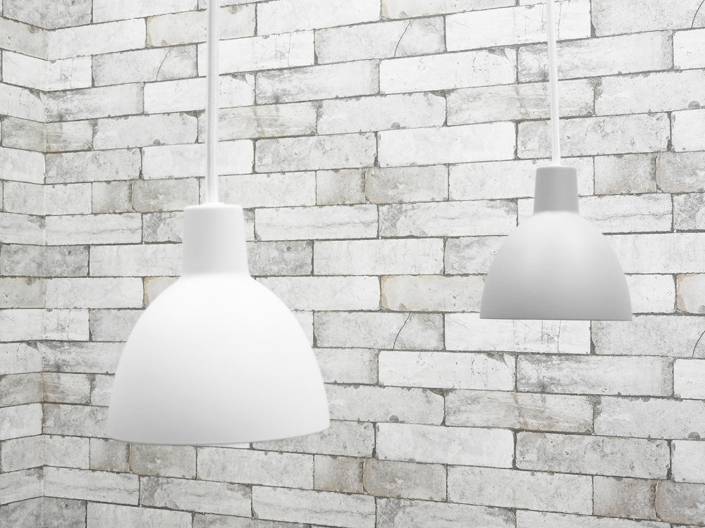 ルイスポールセン Louis Poulsen トルボー120 Toldbod120 ホワイト & ライトグレー ポール・ヘニングセン 北欧 デンマーク 未使用品 元箱付  買い取りしました。