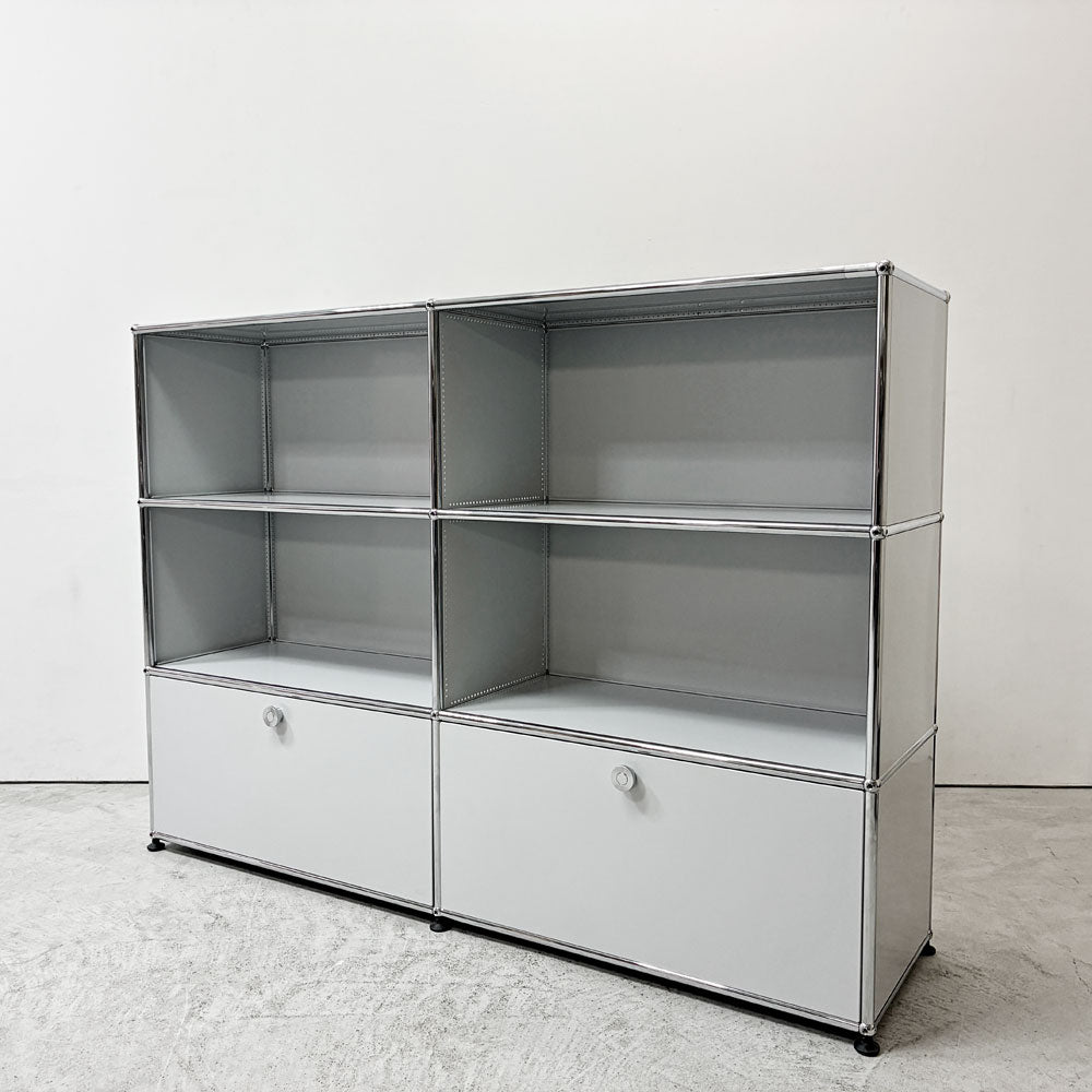 【祖師ヶ谷大蔵店】 ユーエスエムハラー USM Haller モジュラーファニチャー キャビネット シェルフ 2ハーフドロワー ライトグレー 定価￥427,488- 買取させていただきました。
