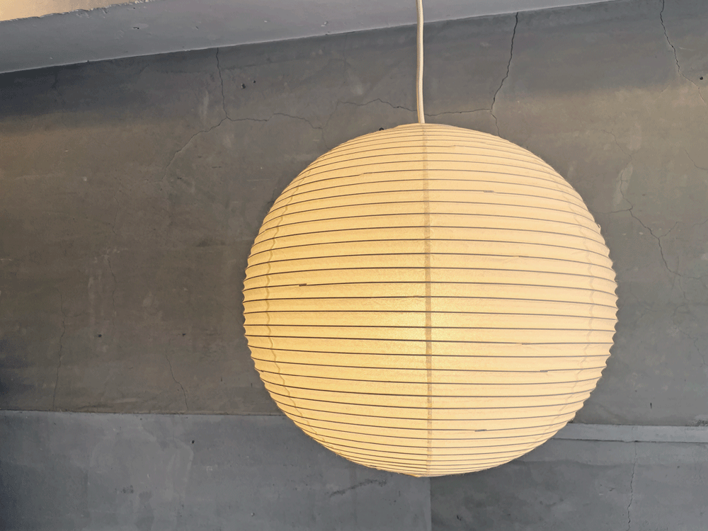 イサムノグチ Isamu Noguchi アカリ AKARI 45A ペンダントライト 和紙 直径45cm 名作照明 ミッドセンチュリー 中古品 買い取りしました。