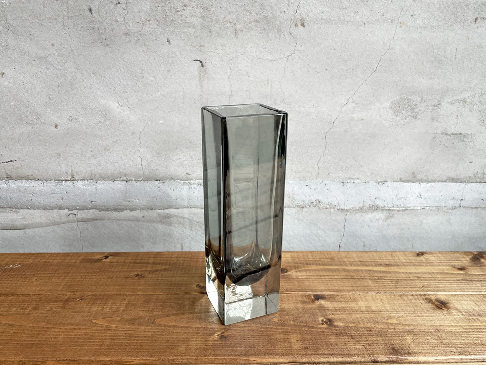 ヌータヤルヴィ Nuutajarvi KF296 フラワーベース カイ・フランク Kaj Franck 花瓶 グレー系 ビンテージ 中古品 買い取りしました。