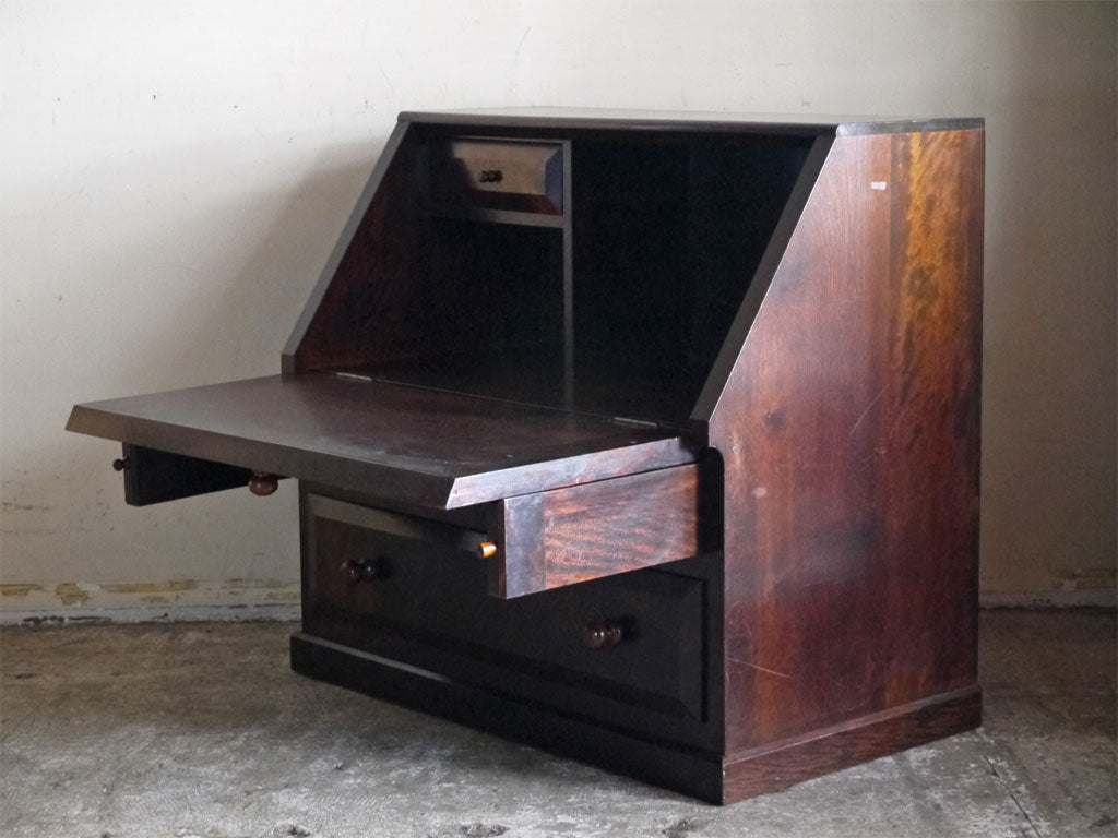 松本民芸家具 A型座ビューロー 文机 デスク ミズメザクラ 無垢材 民藝 和モダン 中古品 買い取りしました。