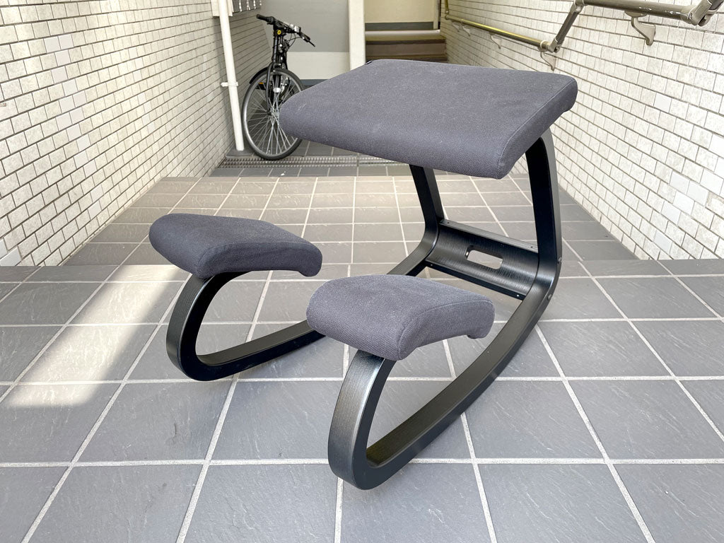 ストッケ STOKKE ヴァリエール VARIER バリアブル Variable バランスチェア ブラック ピーター オプスヴィック 北欧ノルウェー 説明書＆専用フェルト付 中古品 買い取りしました。