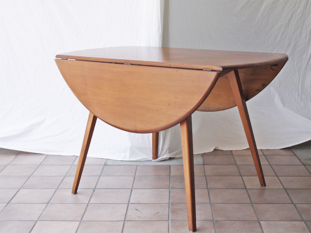 アーコール Ercol ドロップリーフテーブル DROP LEAF DINING TABLE ダイニングテーブル バタフライテーブル エルム材 ビーチ材 UKビンテージ 英国 中古品 買い取りしました。