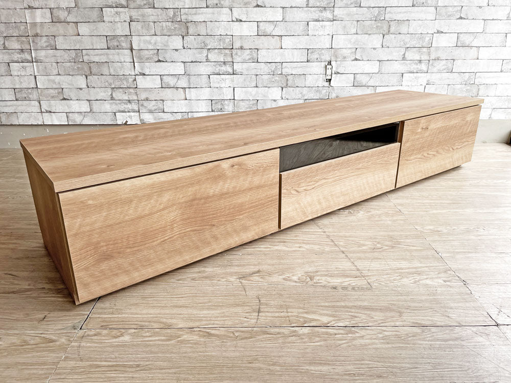ロウヤ LOWYA テレビ台 AVボード W180cm デッキ収納 抽斗2杯 木目調 シンプルデザイン 国産 定価￥52,900- 中古品 買い取りしました。