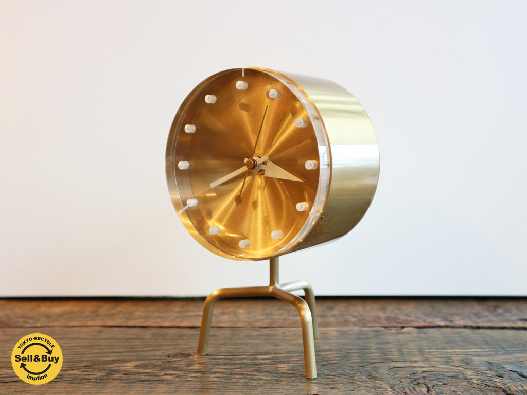 ヴィトラ Vitra トライポッド ジョージ ネルソン デザイン 置時計 デスククロック 中古品  買い取りしました。経堂店 出張買取もお任せ下さい。