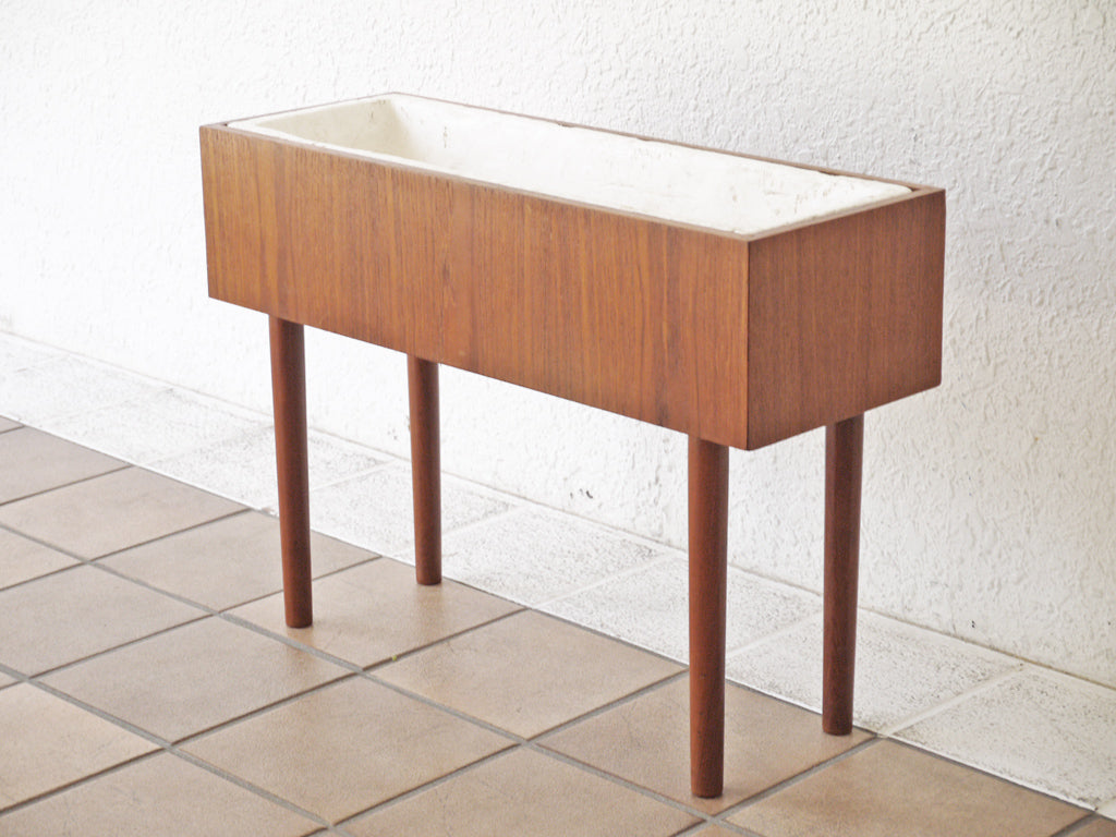 デンマーク ビンテージ Danish Vintage チーク材 プランタースタンド フラワースタンド ポリスチレンボックス 北欧家具 中古品 買い取りしました。