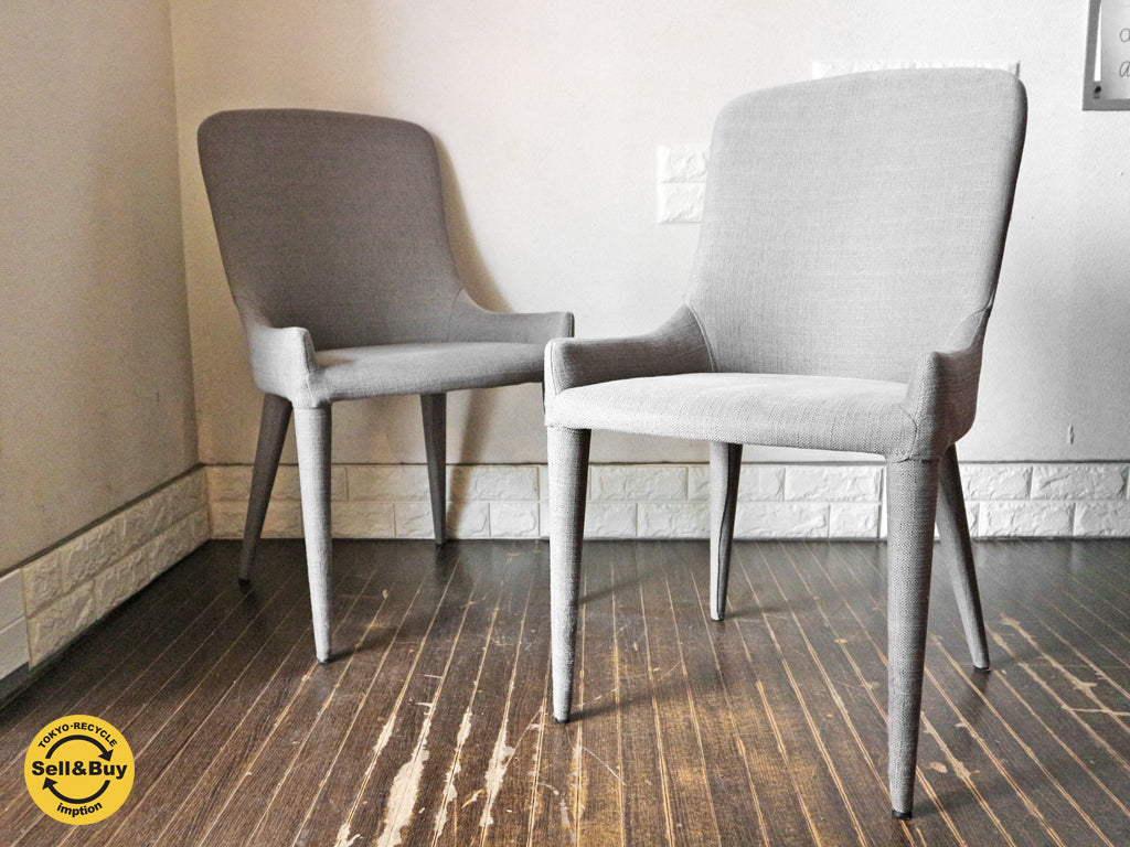 モーダエンカーサ moda en casa ぺルディータ Perdita ダイニングチェア ファブリック モダンスタイル 2脚セット 買い取りしました。