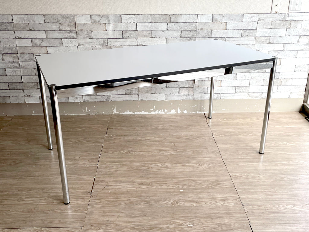 USMハラー USM Haller モジュラーファニチャー ハラーテーブル W150 ワーキングデスク ホワイトラミネート 高さ調整機能付 中古品 買い取りしました。