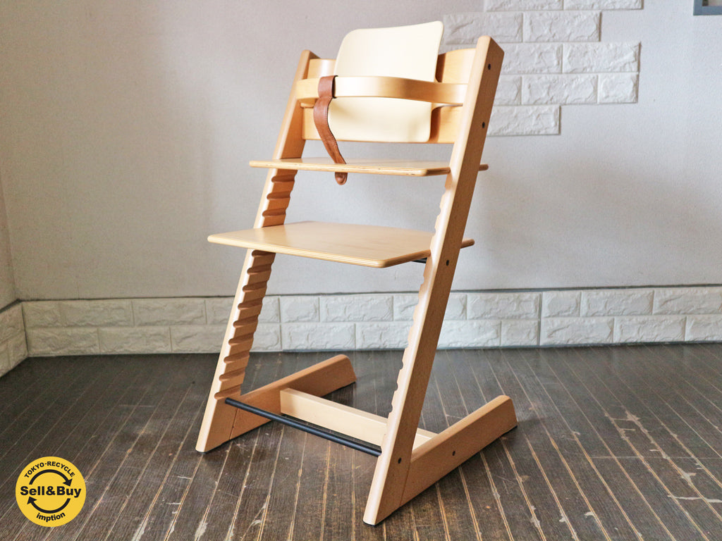 ストッケ STOKKE トリップトラップ TRIPP TRAPP チェア 新型 プラスチックガード付き ナチュラル キッズチェア ベビーチェア　中古品  買い取りしました。経堂店 出張買取もお任せ下さい。