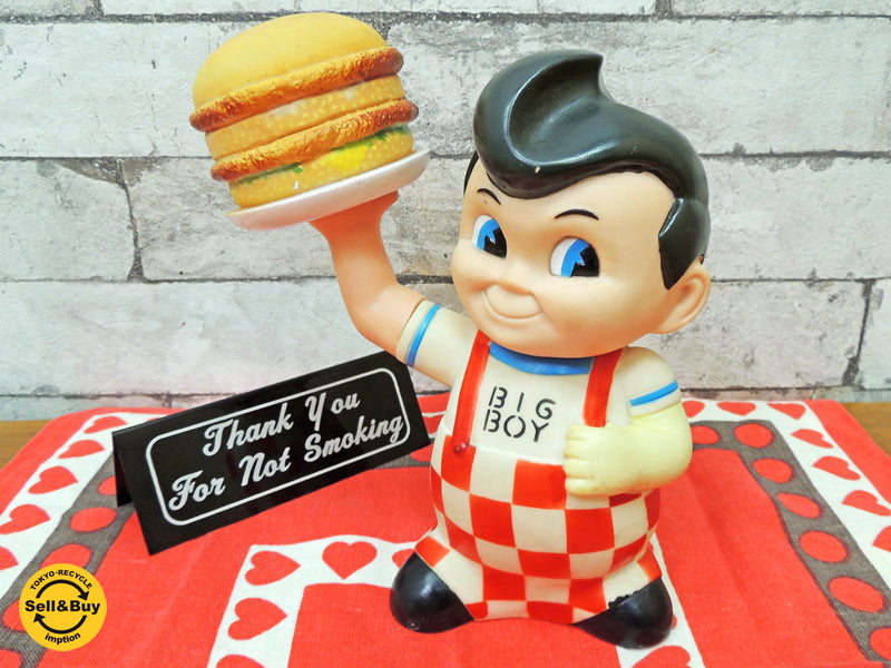 ビッグボーイ BIGBOY ボビーくん ソフビ 貯金箱 フィギュア アメリカンレトロ玩具  中古品 買い取りしました。