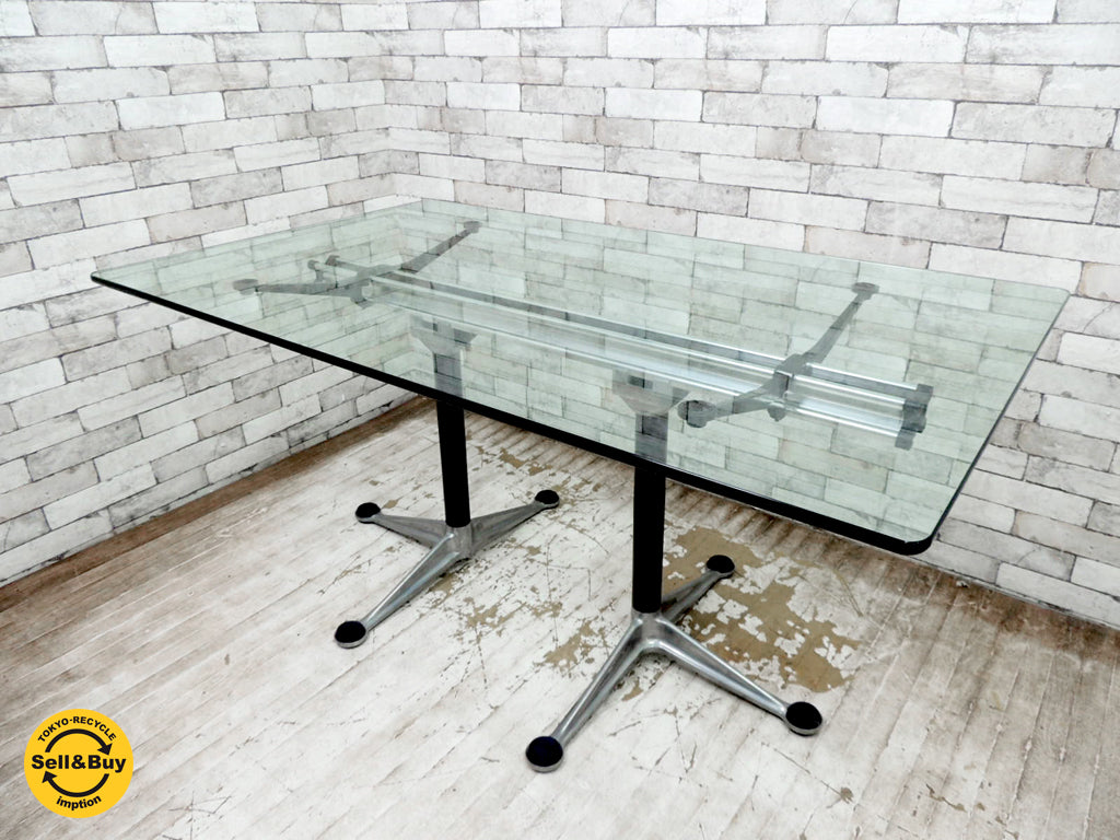 ハーマンミラー Herman Miller バーディックグループテーブル Burdick Group Table カンファレンステーブル ガラステーブル 中古品 買い取りしました。