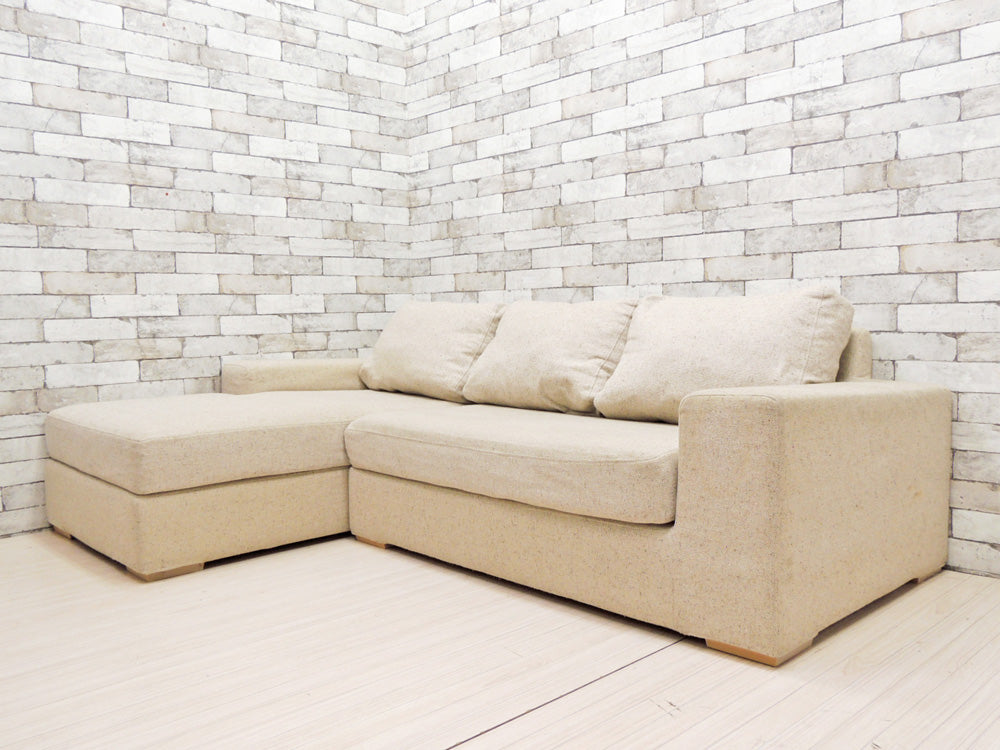 モモナチュラル MOMO natural コロン kolon カウチ ソファ コーナーソファ ベージュカラー 廃盤 中古品 買い取りしました。