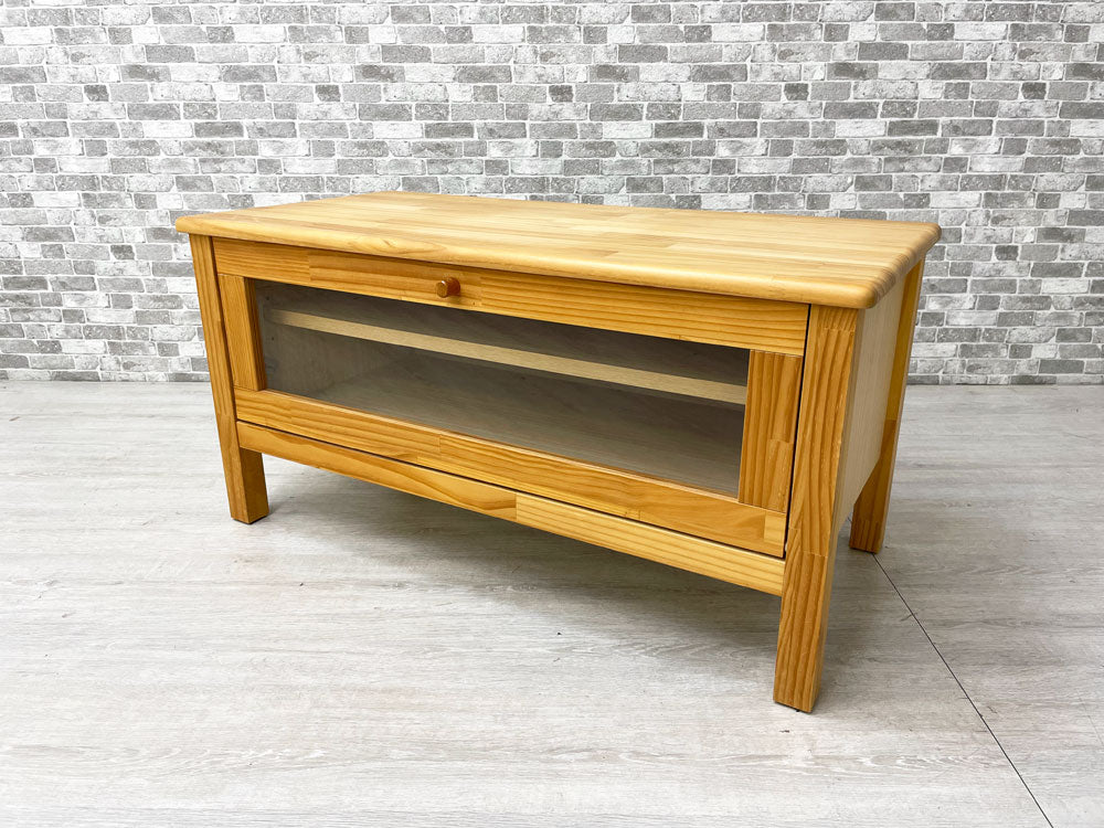 モモナチュラル MOMO Natural ココ COCO TVボード AVボード パイン材 W90cm 廃番 参考価格￥33,600- 中古品 買い取りしました。