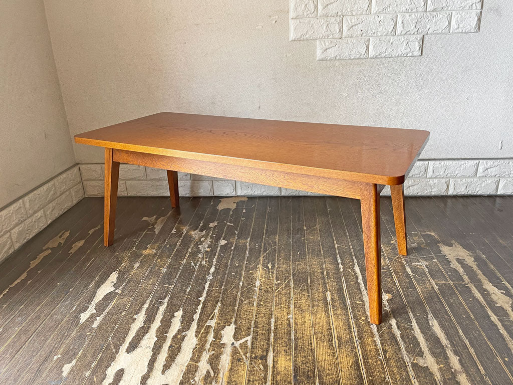 パシフィックファニチャーサービス PACIFIC FURNITURE SERVICE DH ティーテーブル DH TEA TABLE Sサイズ オーク材 ダークブラウン ローテーブル P.F.S ～ちょうどいい米軍家具～