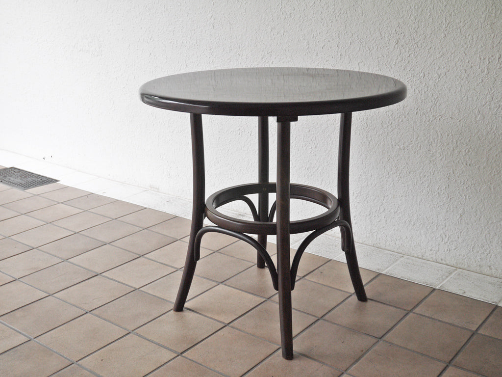 ヴィンテージ Vintage ベントウッド カフェテーブル ラウンドテーブル ダークブラウン 曲木 チェコ 中古品 買い取りしました。