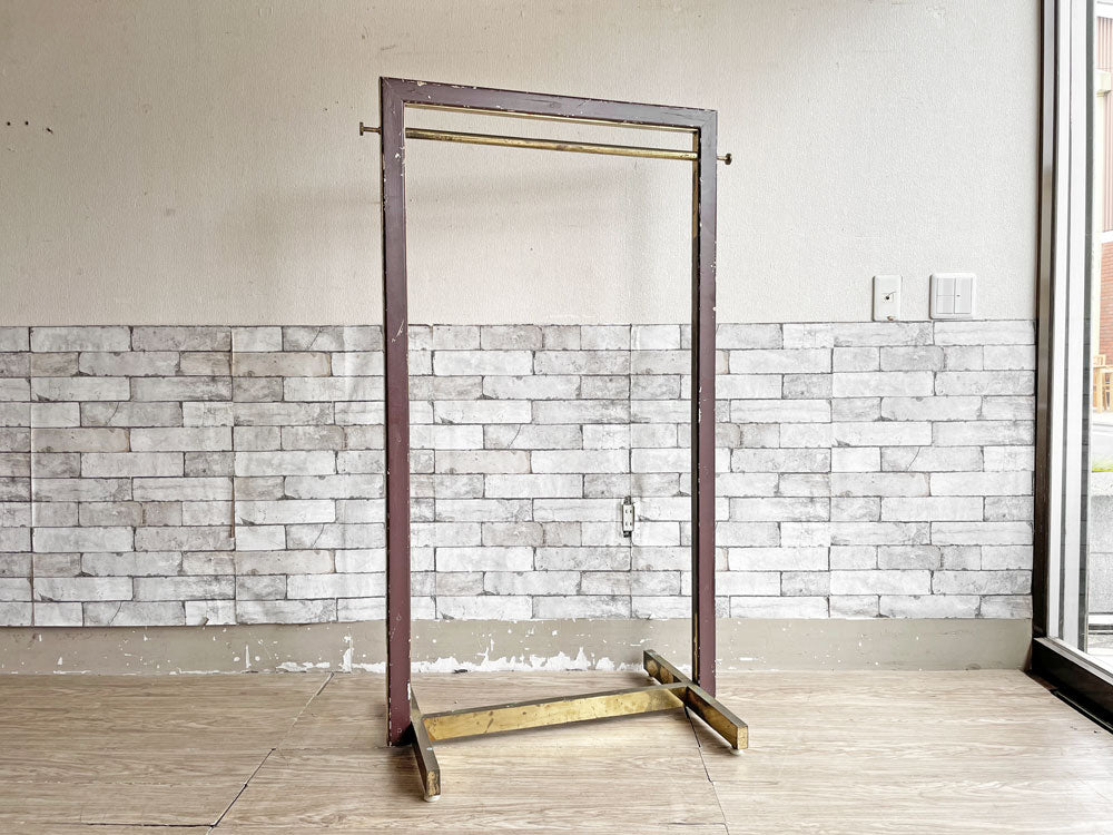 ヨーロピアンビンテージ European Vintage ハンガーラック コートハンガー ブラウン×ゴールドカラー H141cm シャビーシック クラシカルスタイル 中古品 買い取りしました。