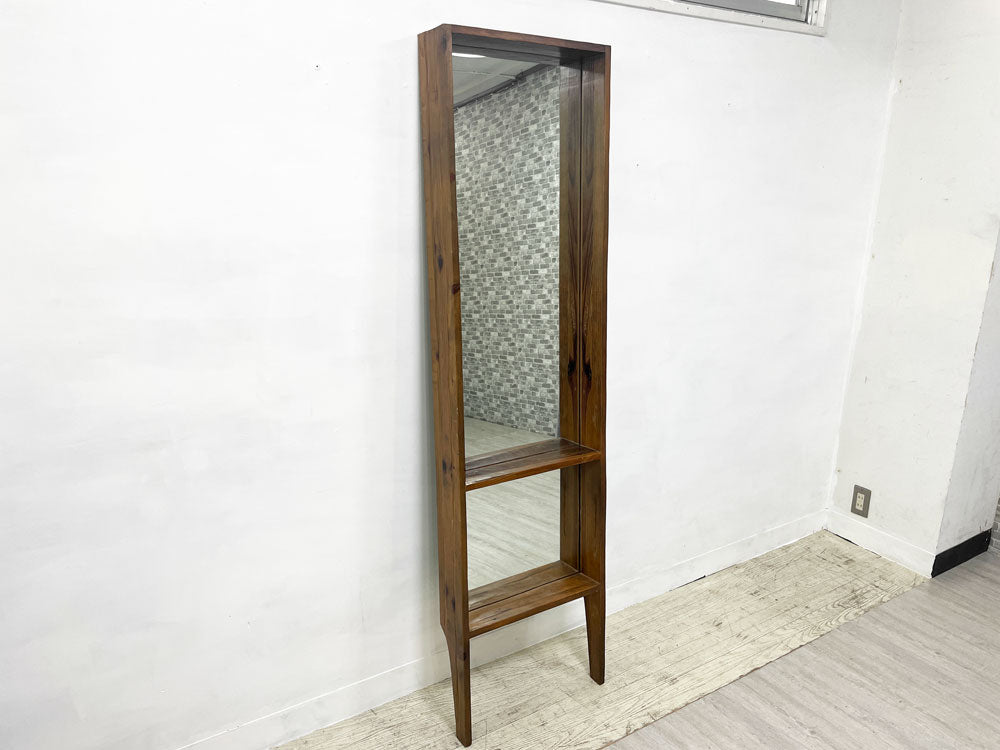 ジャーナルスタンダードファニチャー j.s.F オールドエルムミラー OLD ELM MIRROR スタンドミラー 鏡 姿見 ニレ古材中古品 買い取りしました。