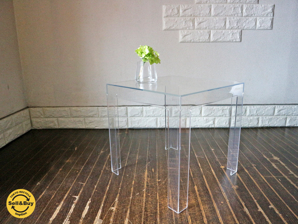 カルテル Kartell ジョリー JOLLY サイドテーブル クリア 箱付き   買い取りしました。
