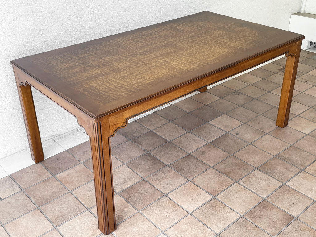 カリモク karimoku オールドカリモク ダイニングテーブル ブラウン クラシカルデザイン W165cm ビンテージ 中古品 買い取りしました。