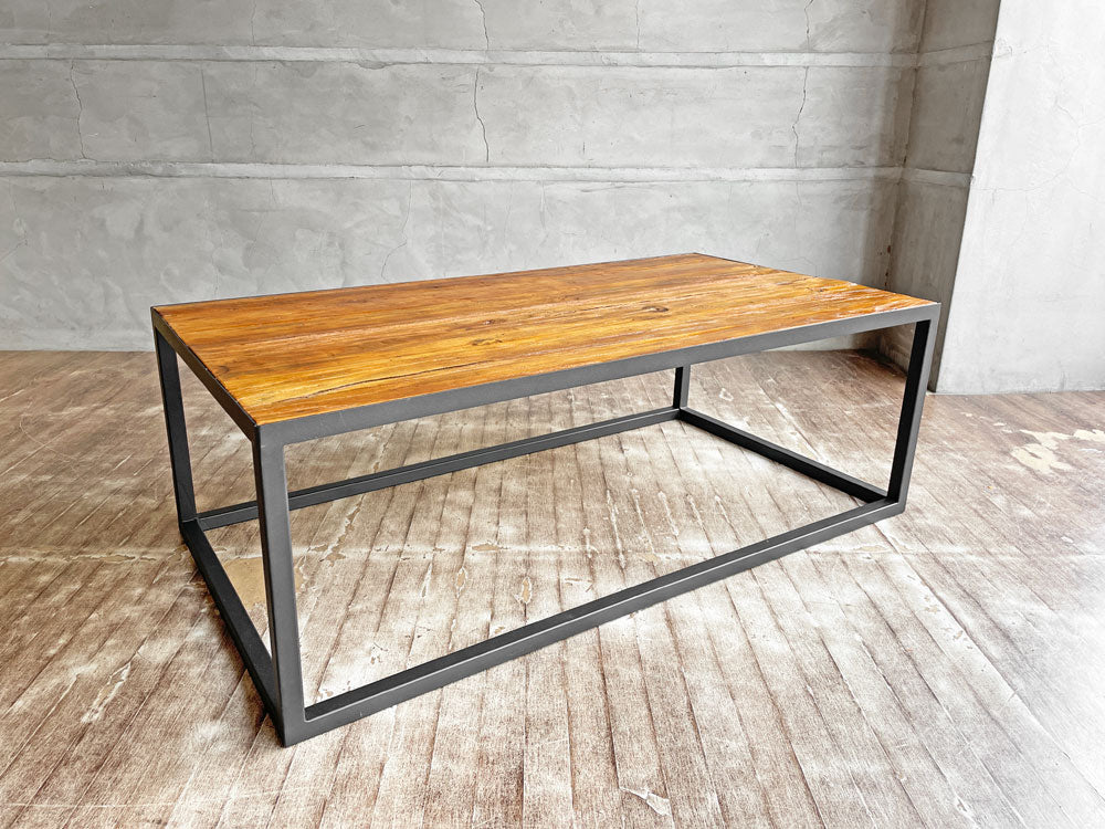 クラッシュゲート CRASH GATE ノットアンティークス Knot antiques ライザ コーヒーテーブル LIZA COFFEE TABLE ニレ古材 定価¥41,800- 中古品 買い取りしました。