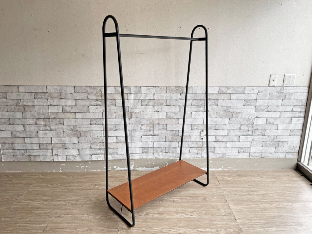 イデー IDEE ポールハンガースタンド PAUL HANGER STAND アントンブラウン Anton brown ハンガーラック W90cm シェルフ付 中古品 買い取りしました。