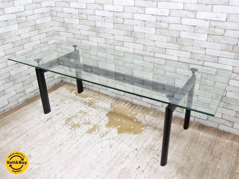 カッシーナ Cassina LC6 ダイニングテーブル クリアガラス ル・コルビジェ 中古品 買い取りしました。