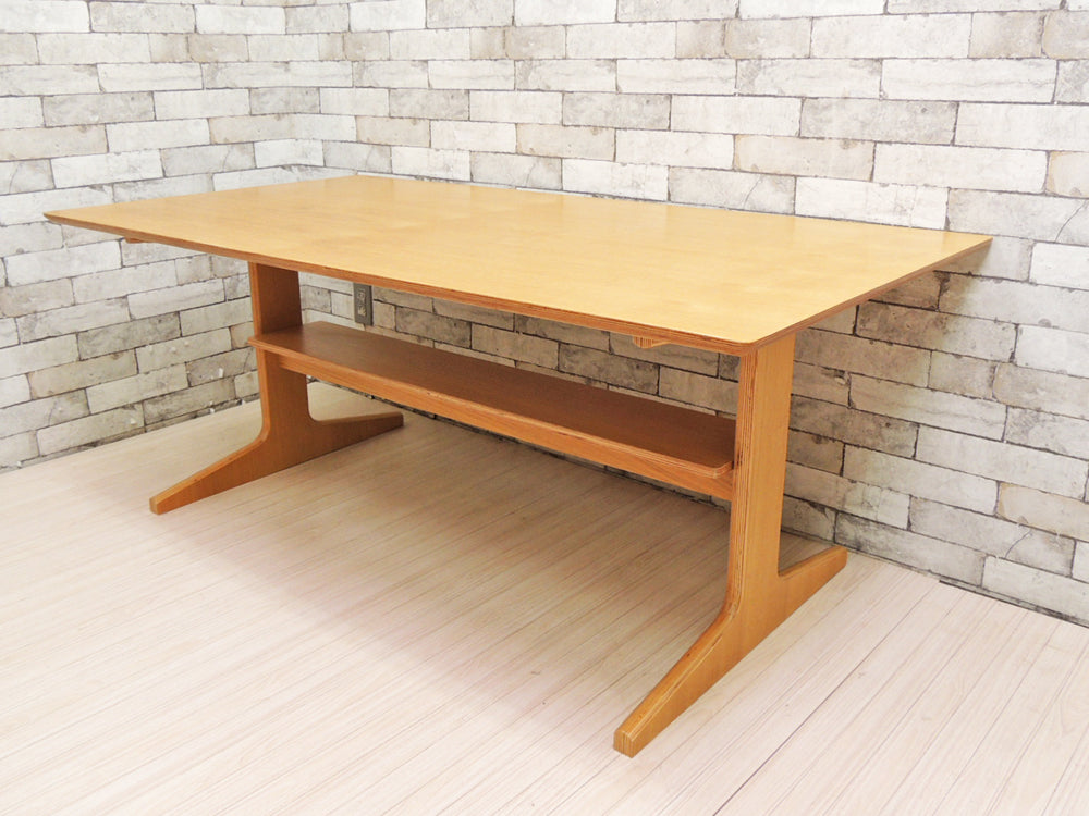 無印良品 MUJI リビングでもダイニングでもつかえる テーブル オーク材 W150cm シンプルデザイン  中古品 買い取りしました。